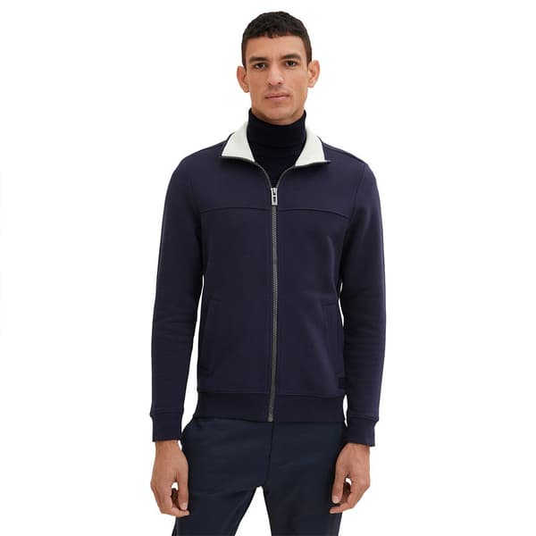 Tom Tailor Tröja Cutline Sweat Jacket Svart S Man