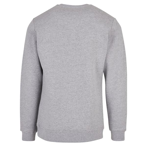 Build Your Brand Tröja Organic Basic Crew Grå L Man