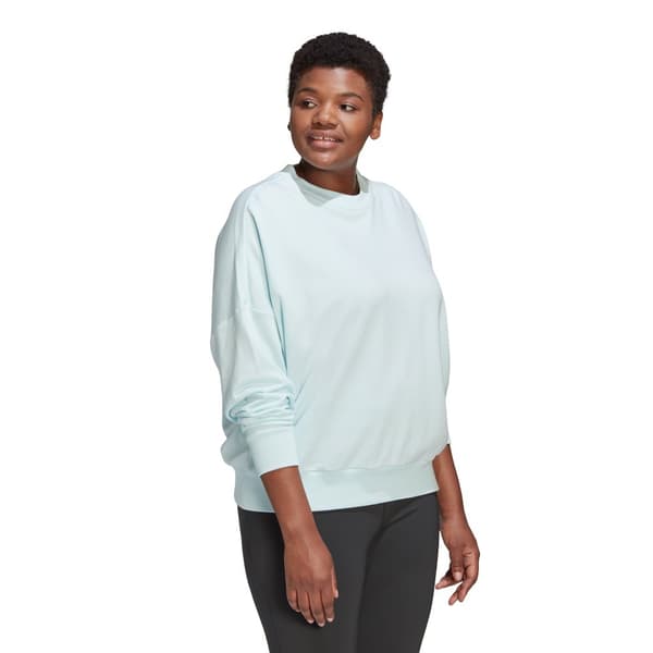 Adidas Sweatshirt Studio Lounge Loose Big Hvid 1X Kvinde