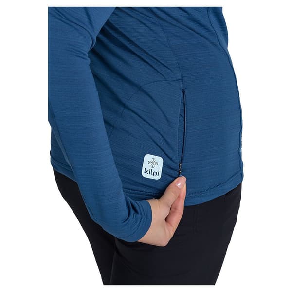 Kilpi Halv Lynlå Sweatshirt Montale Blå 42 Kvinde
