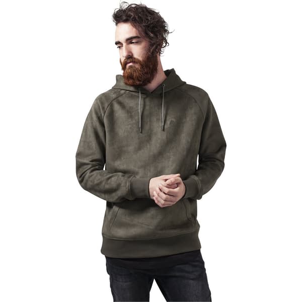 Urban Classics Sweatshirt Imitation Uede Grøn L Mand