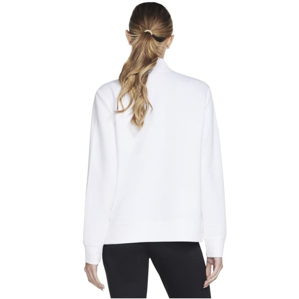 Skechers Go Walk Everywhere Full Zip Hoodless W3JA261-WHT, Kvinna, Tröjor, Vit