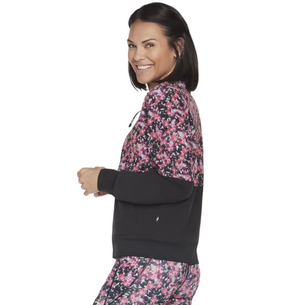 Skechers Fantasy Fields Reversible Bomber Jacket WJA314-BKRB, Kvinna, Tröjor, Rosa
