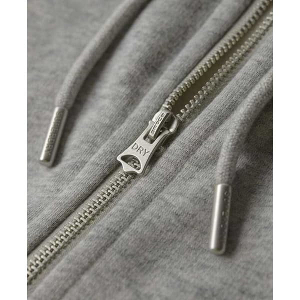 Superdry Sweatshirt Med Full Dragkedja Essential Logo Grå M Man