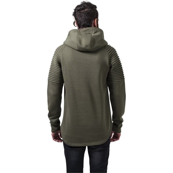 Urban Classics Sweatshirt Pleat Leeve Terry Grøn S Mand