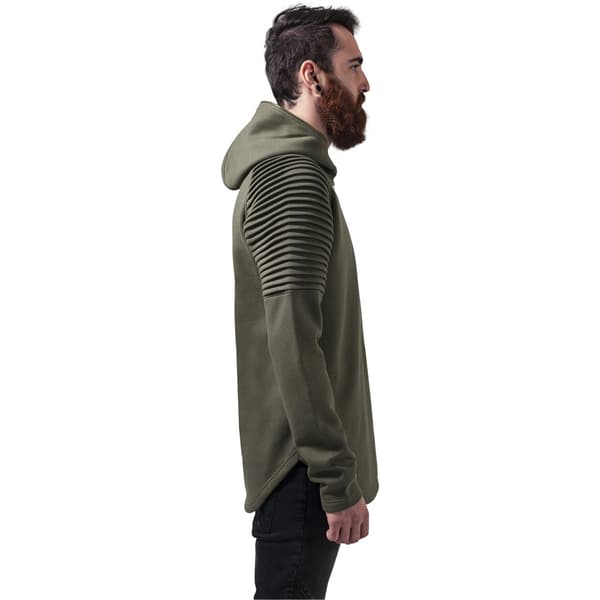Urban Classics Sweatshirt Pleat Leeve Terry Grøn S Mand