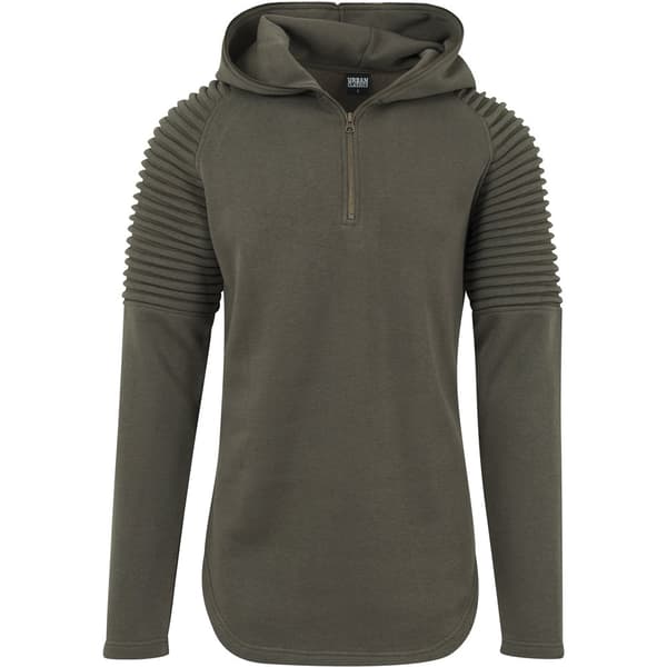 Urban Classics Sweatshirt Pleat Leeve Terry Grøn S Mand