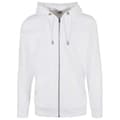 Miniatyrbillede 3 af 10: Urban Classics Sweatshirt Med Fuld Lynlås Basic Terry Hvid L Mand