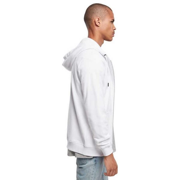 Urban Classics Sweatshirt Med Fuld Lynlås Basic Terry Hvid L Mand