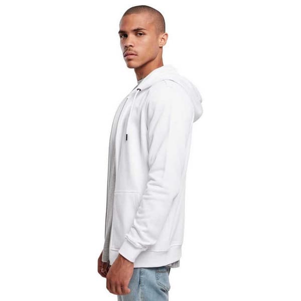 Urban Classics Sweatshirt Med Fuld Lynlås Basic Terry Hvid L Mand
