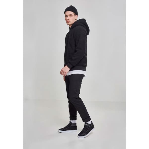 Urban Classics Sweatshirt Sherpa Sort XL Mand