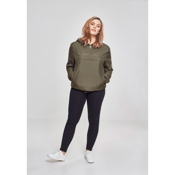 Urban Classics Sweater Stor Basic Grøn 5XL Kvinde