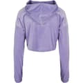 Miniatyrbillede 7 af 8: Urban Classics Sweatshirt Med Hætte Cropped Velvet Oversized Blå S Kvinde