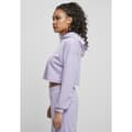 Miniatyrbillede 2 af 8: Urban Classics Sweatshirt Med Hætte Cropped Velvet Oversized Blå S Kvinde