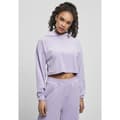 Miniatyrbillede 1 af 8: Urban Classics Sweatshirt Med Hætte Cropped Velvet Oversized Blå S Kvinde