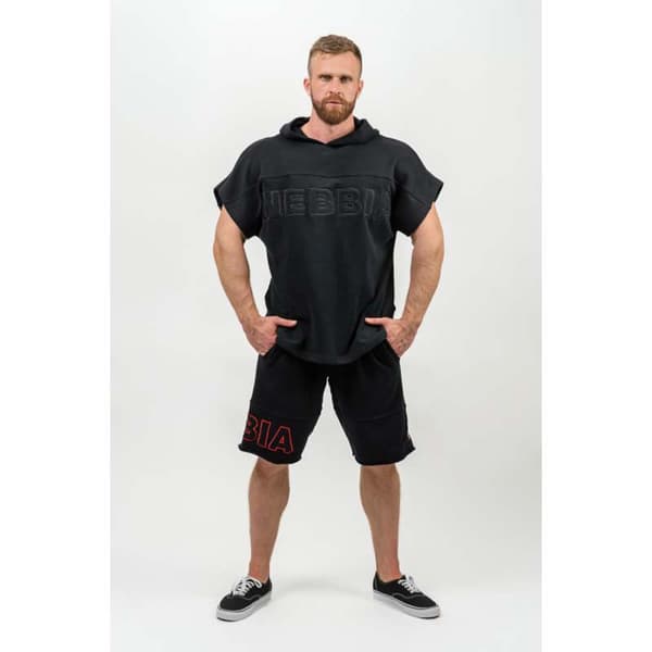 Nebbia Kortärmad T-shirt Hooded Gym Rag Champion M Man