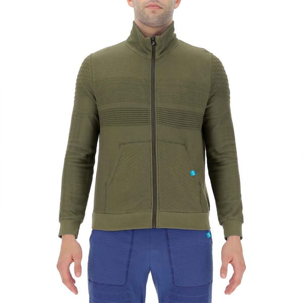 Uyn Langærmet T-shirt Natural Training Full Zip Grøn XL Mand