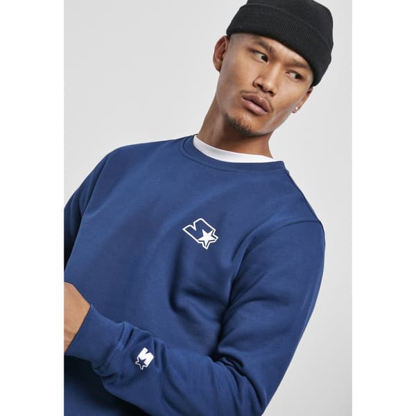 Urban Classics Sweatshirt Starter Small Logo Crew Blå S Mand