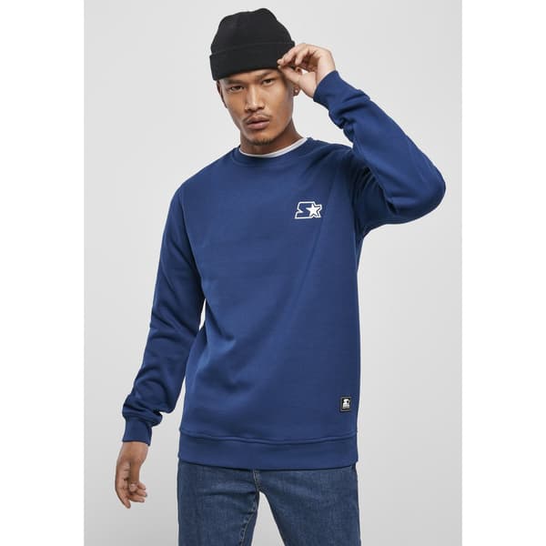 Urban Classics Sweatshirt Starter Small Logo Crew Blå S Mand