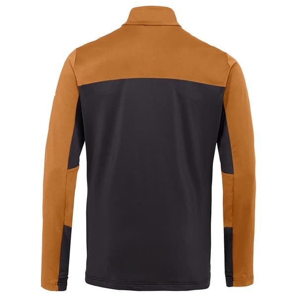 Vaude Langærmet T-shirt Med Halv Lynlås Livigno Ii Sort 2XL Mand