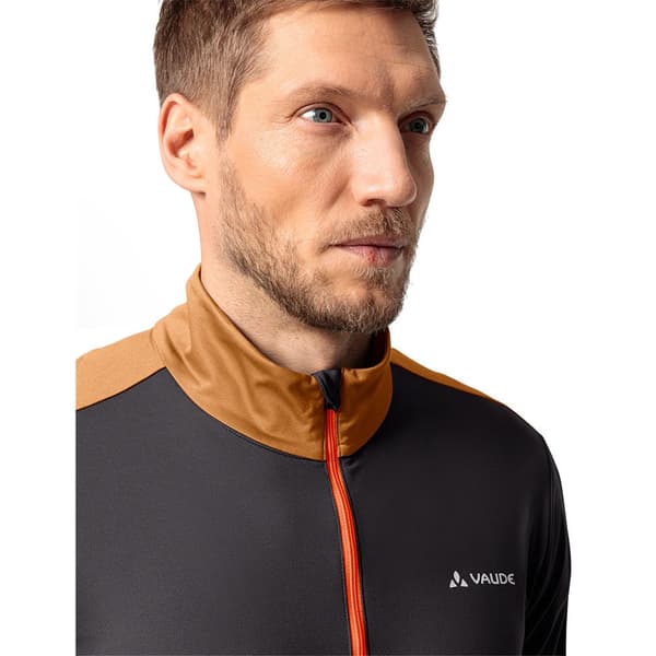 Vaude Langærmet T-shirt Med Halv Lynlås Livigno Ii Sort 2XL Mand