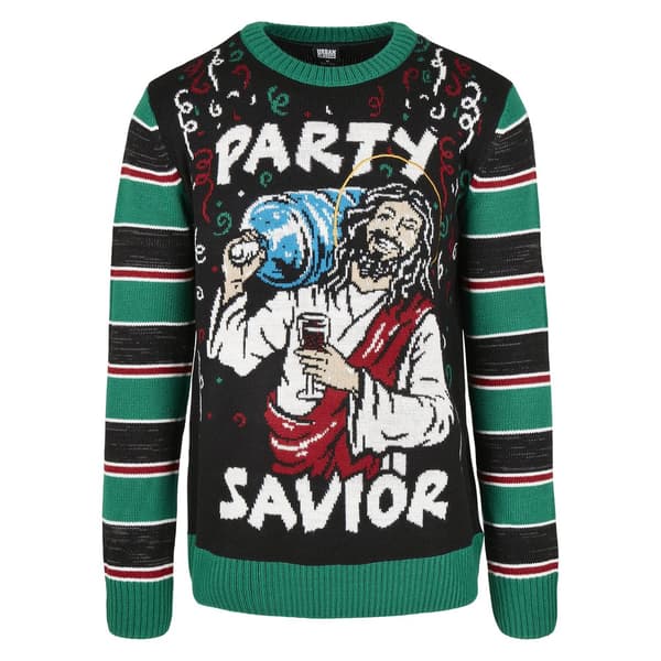Urban Classics Sweatshirt Savior Christmas Sort L Mand
