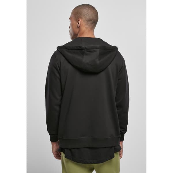 Urban Classics Sweatshirt Basic Terry Zip Blå XL Mand