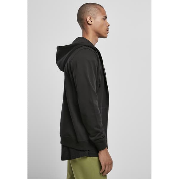 Urban Classics Sweatshirt Basic Terry Zip Blå XL Mand