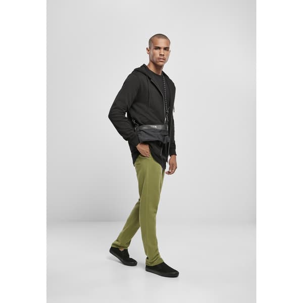 Urban Classics Sweatshirt Basic Terry Zip Blå XL Mand