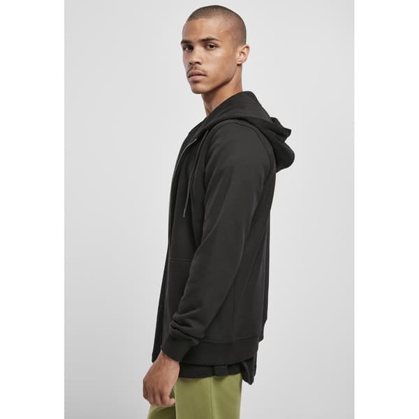 Urban Classics Sweatshirt Basic Terry Zip Blå XL Mand