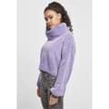Miniatyrbillede 2 af 8: Urban Classics Rullekrave Sweatshirt Chenille Lilla S Kvinde