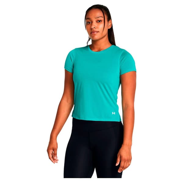 Under Armour Lyhythihainen T-paita Launch Vihreä L Nainen