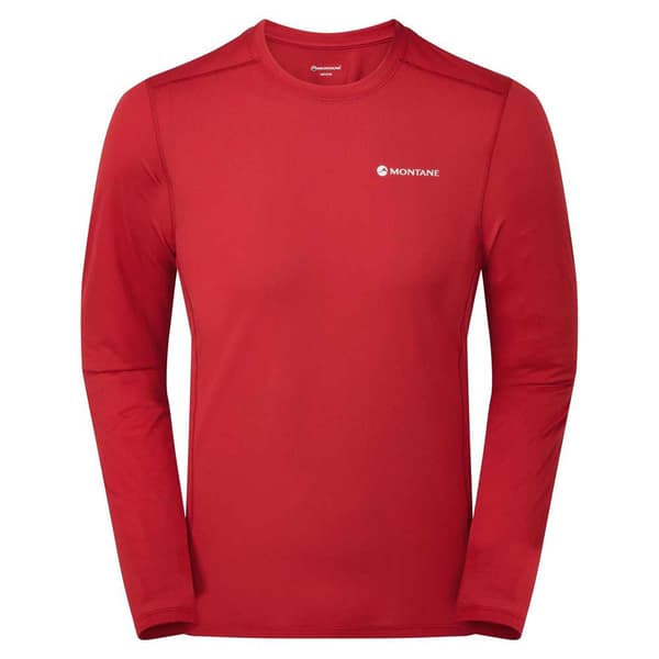 Montane Pitkähihainen T-paita Dart Lite Punainen XL Mies