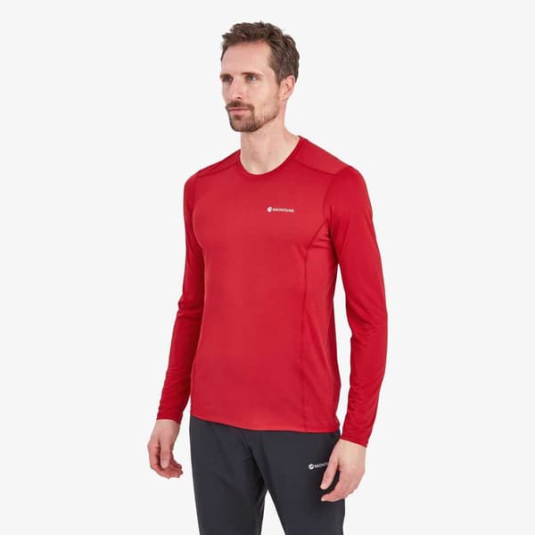 Montane Pitkähihainen T-paita Dart Lite Punainen XL Mies