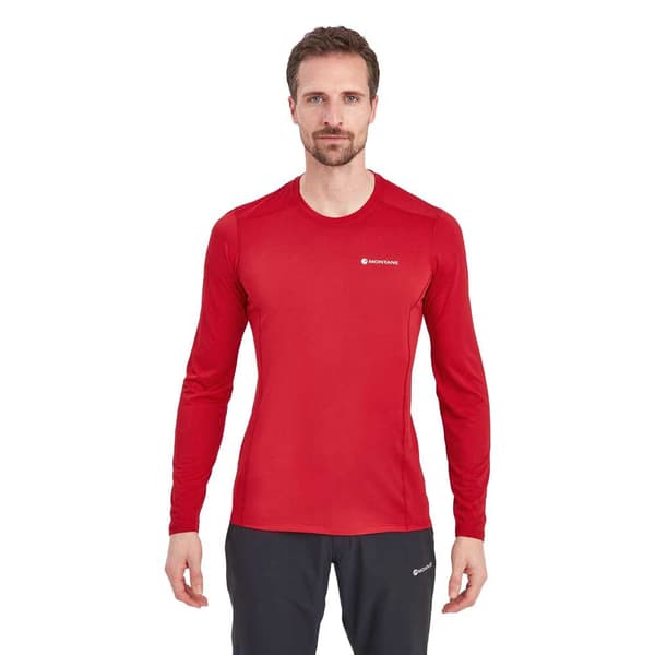 Montane Pitkähihainen T-paita Dart Lite Punainen XL Mies