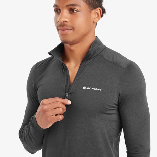 Montane Långärmad T-shirt Med Halv Dragkedja Dart Xt Grå XL Man