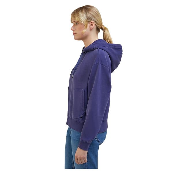 Lee Luvtröja Relaxed Hoodie Blå S Kvinna