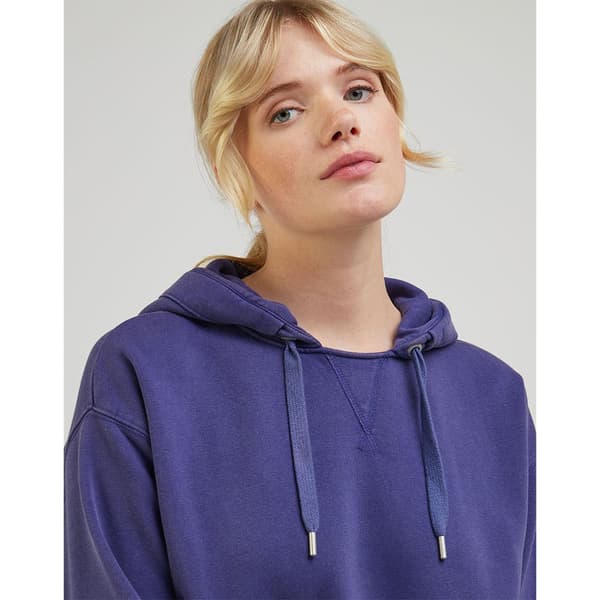 Lee Luvtröja Relaxed Hoodie Blå S Kvinna