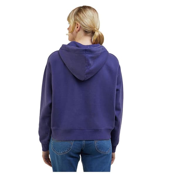 Lee Luvtröja Relaxed Hoodie Blå S Kvinna