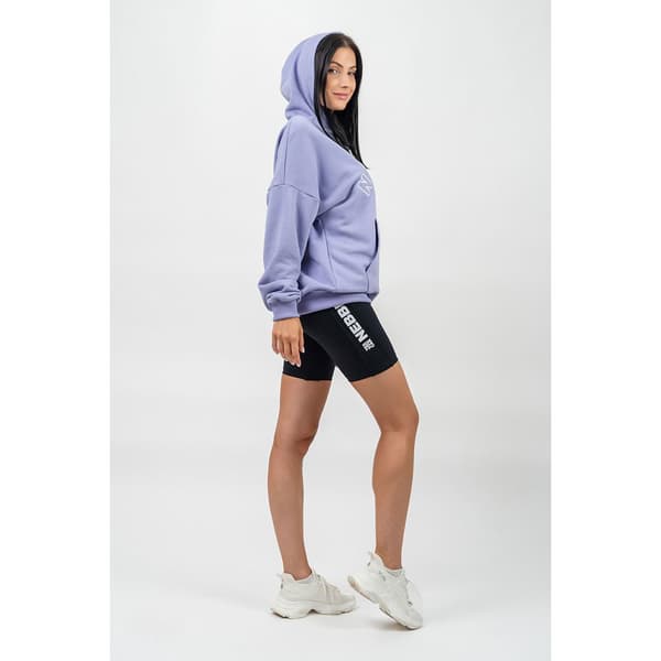 Nebbia Hættetrøje Branded Oversized Gym Rat Lilla S Kvinde