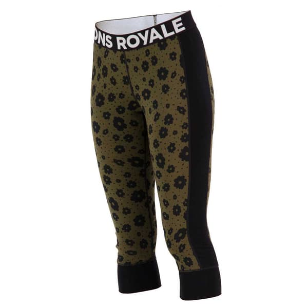 Mons Royale Cascade Flex 3/4 Leggings Grøn M Kvinde
