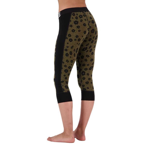 Mons Royale Cascade Flex 3/4 Leggings Grøn M Kvinde