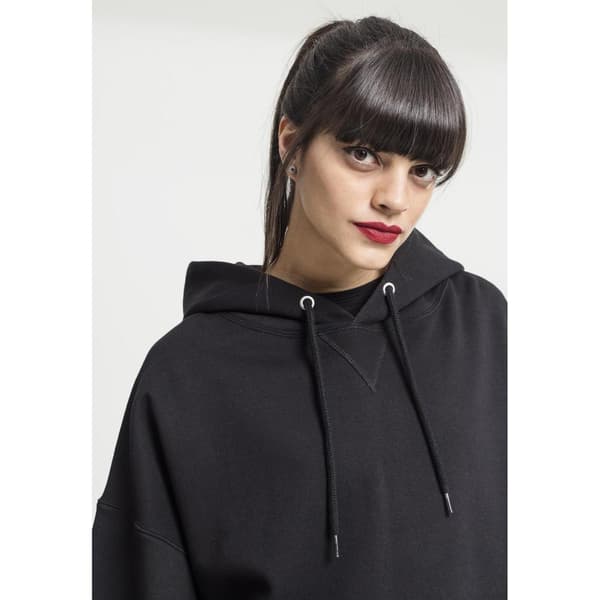 Urban Classics Lang Oversize Sweatshirt Sort XS Kvinde