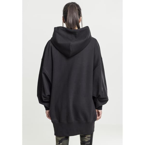 Urban Classics Lang Oversize Sweatshirt Sort XS Kvinde
