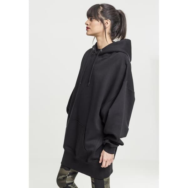 Urban Classics Lang Oversize Sweatshirt Sort XS Kvinde
