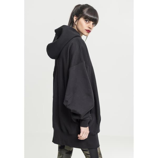 Urban Classics Lang Oversize Sweatshirt Sort XS Kvinde