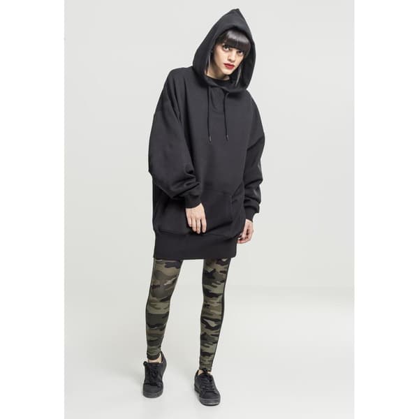 Urban Classics Lang Oversize Sweatshirt Sort XS Kvinde