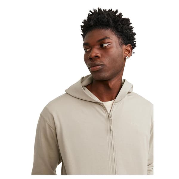 Jack & Jones Full Vetoketjullinen Villapaita Cloud Beige 2XL Mies