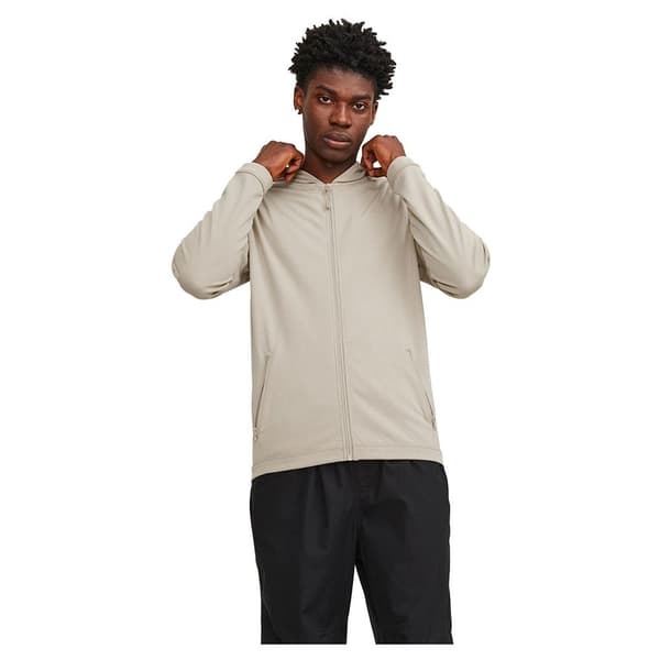Jack & Jones Full Vetoketjullinen Villapaita Cloud Beige 2XL Mies