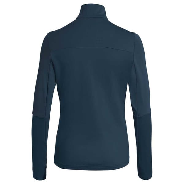 Vaude Långärmad T-shirt Med Halv Dragkedja Livigno Ii Blå 34 Kvinna